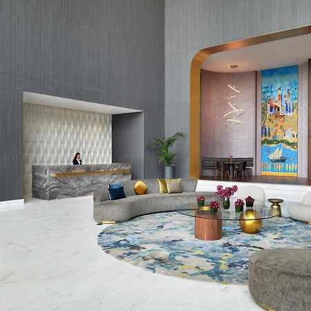 Movenpick Jumeirah Village Triangle دبي المظهر الخارجي الصورة The lobby of the hotel