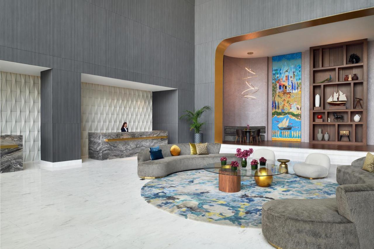 Movenpick Jumeirah Village Triangle دبي المظهر الخارجي الصورة The lobby of the hotel